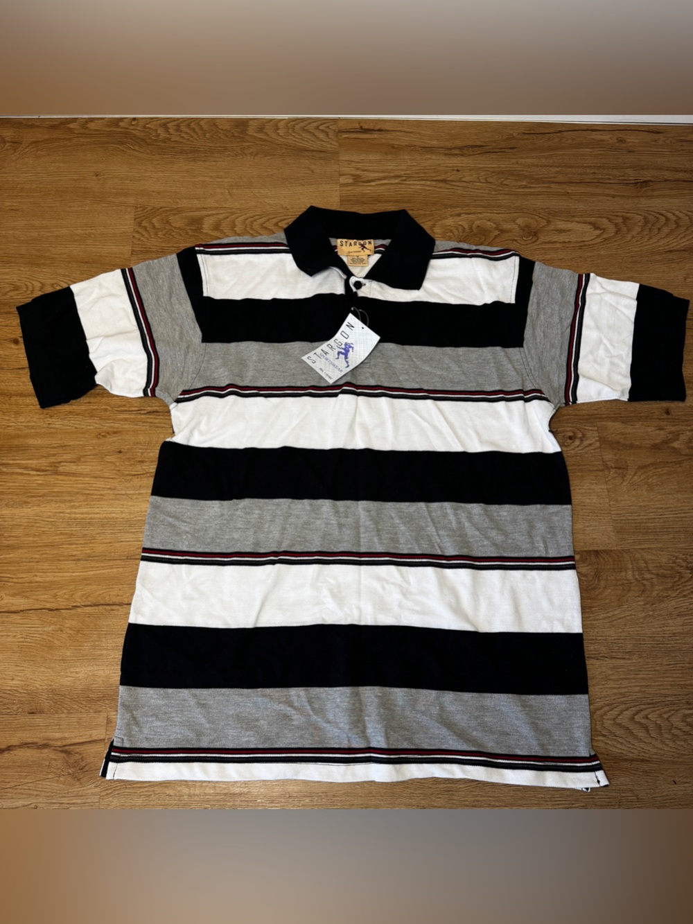 Polo Ralph Lauren inspired Mens M Classic Fit Striped Short Sleeve Polo Shirt